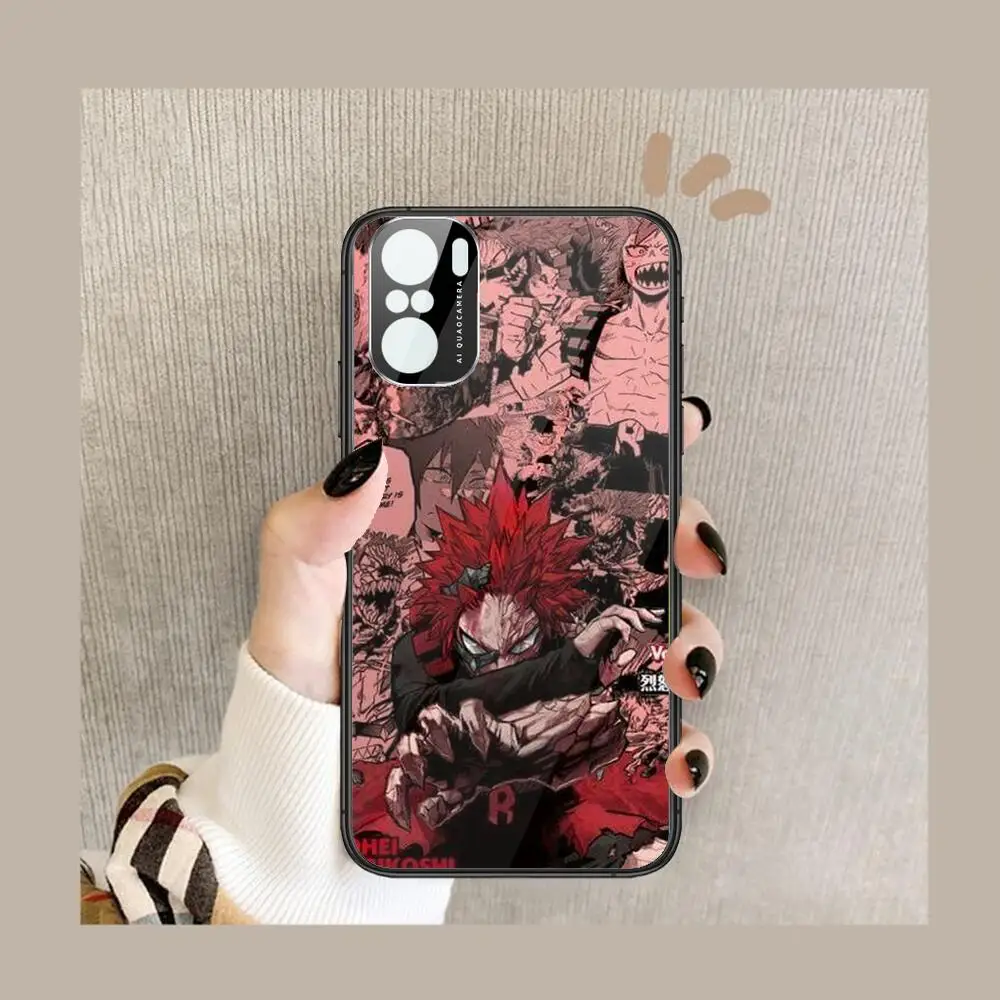 

My Hero Academia Deku Phone Case For POCO F1 F2 F3 Pro X3 M3 9C 10T Lite NFC Anime Black Cover Silicone Back Prett mi 10 ultra c