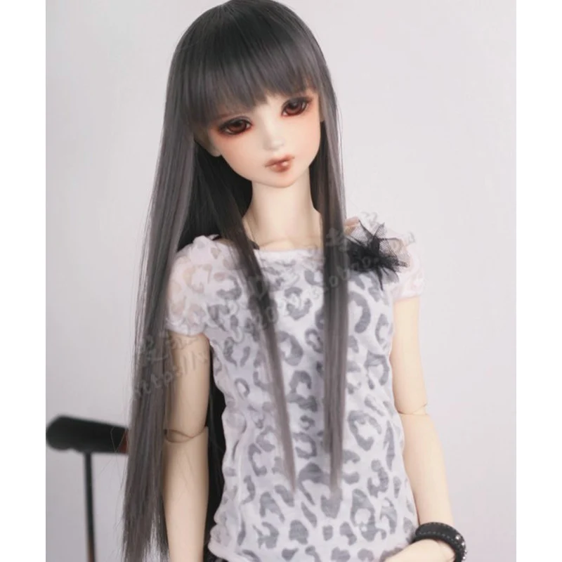 Bybrana модный стиль ярмарка Размер 1/3 1/4 BJD SD парики MSD длинные коричневые высокотемпературные волокна волос для кукол аксессуары - Цвет: 2