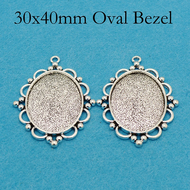 Оправа для подвески поднос 20 шт. 30x40 мм оправа Подвески пустая овальная мм|cab
