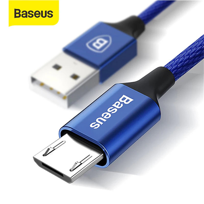 Кабель BASEUS для передачи данных USB Type A Micro длина 1 1.5 м цвет на выбор|baseus micro usb cable|cable