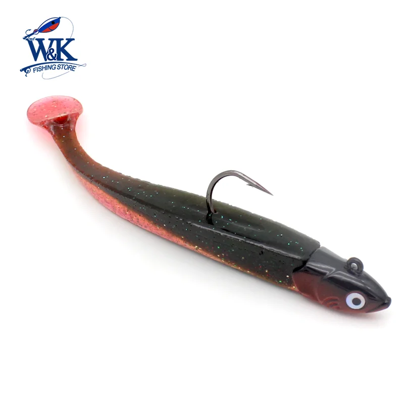 Приманка для рыбной ловли Inshore Мягкая приманка 8 см с джиг 12 г 1/0 крючков окуня щуки