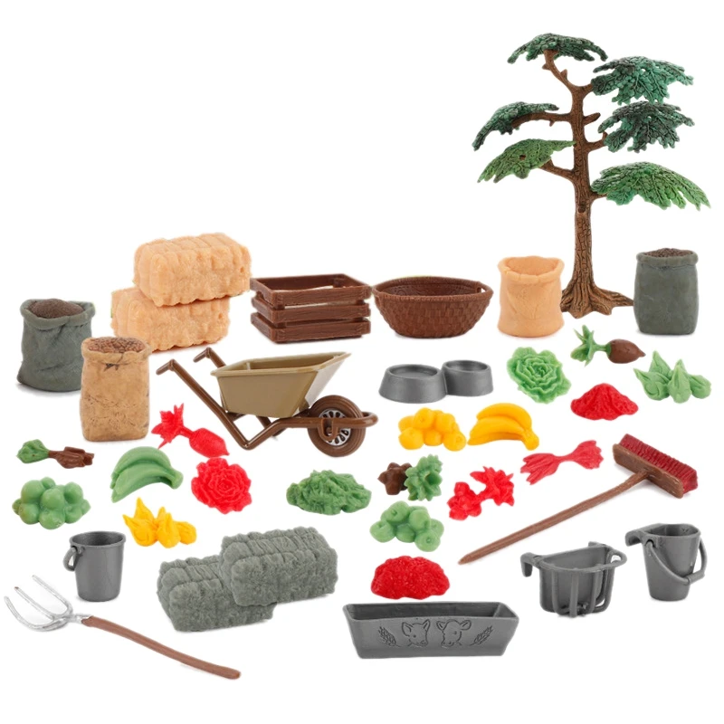 

Игрушки на день детей, Настольная ферма, сцена, песок, стол, аксессуары, модель, креативные фрукты, украшения, подарок для мальчиков и девочек