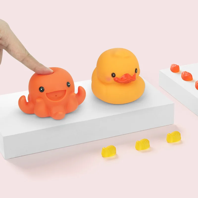 6 шт./компл. детские пляжные игрушки для купания КИТ желтая утка милые интересные