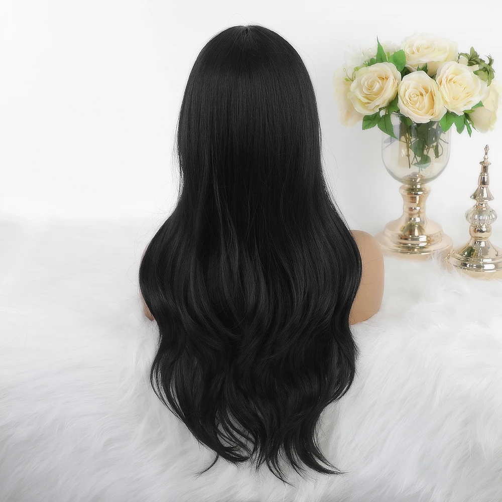 Блонд Единорог 29 дюймов длинный прямой синтетический парик свободная волна