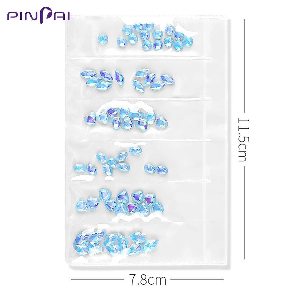 

13 Styles Mixed Shape Nail Rhinestones Flat Back Crystal AB Color Nail Art Decoration Rhinestones Gems DIY Manicure Accessories