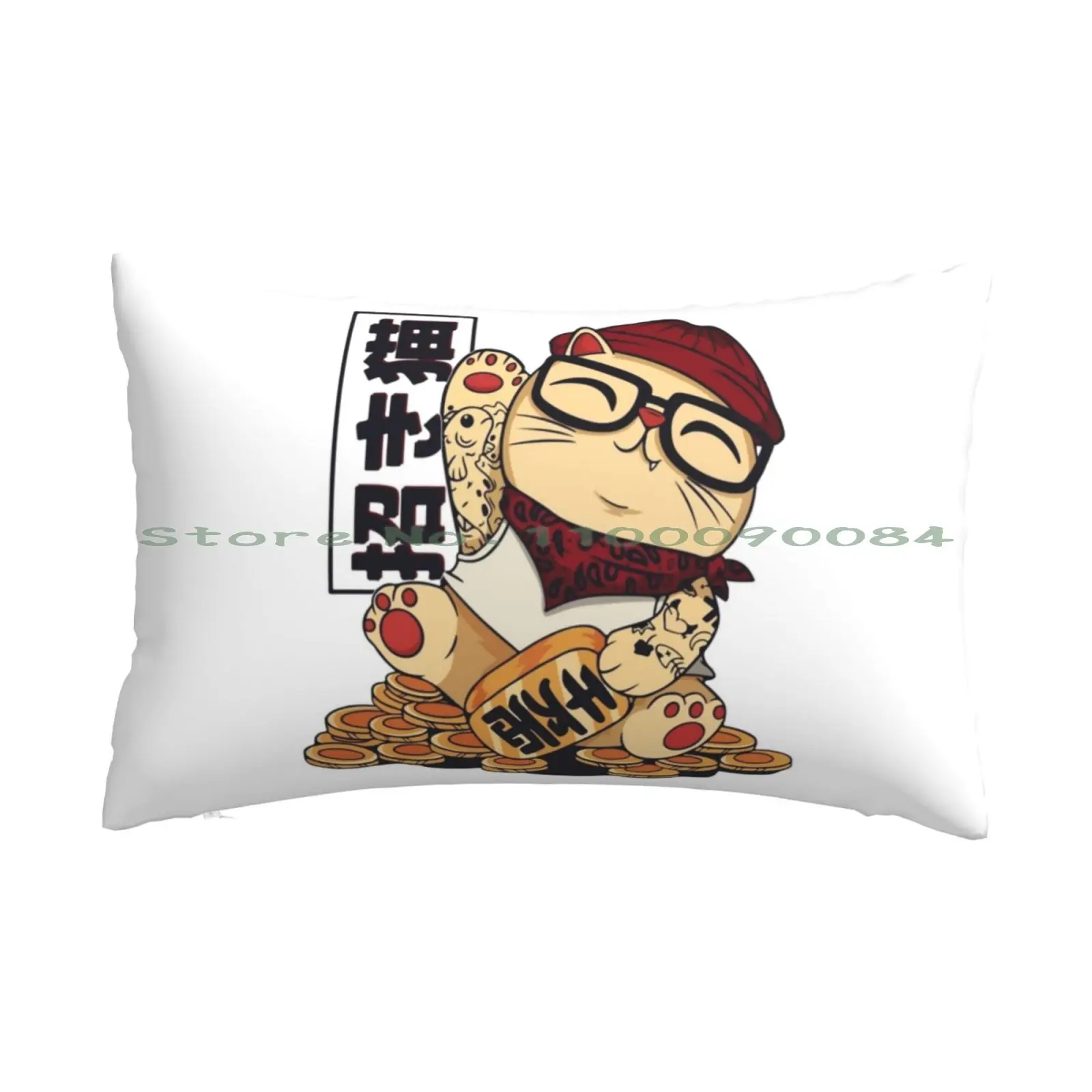 Наволочка с надписью I Love My Cat V34 размеры 20x30 50*75