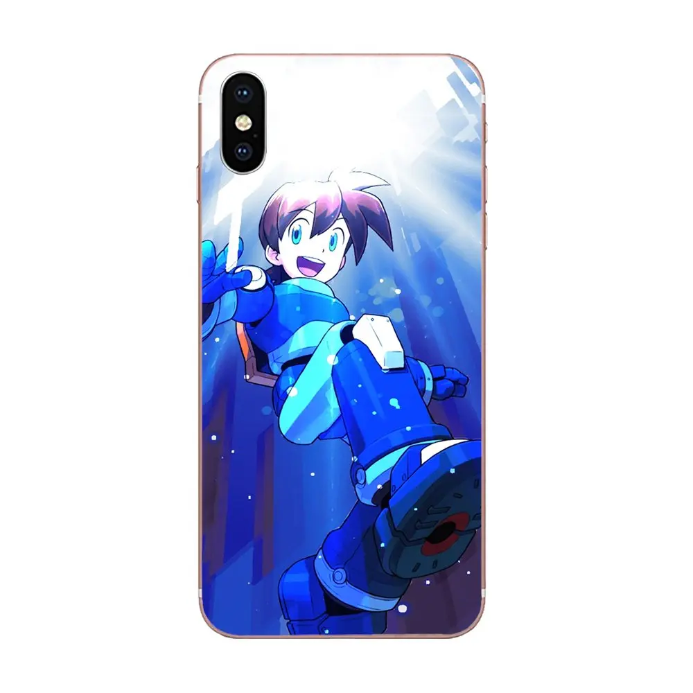 Megaman Mega Man X Черный Мягкий чехол для сотового телефона Apple IPhone XS Max XR 4 4s 5 5C 5S SE 6 6S 7 8 Plus