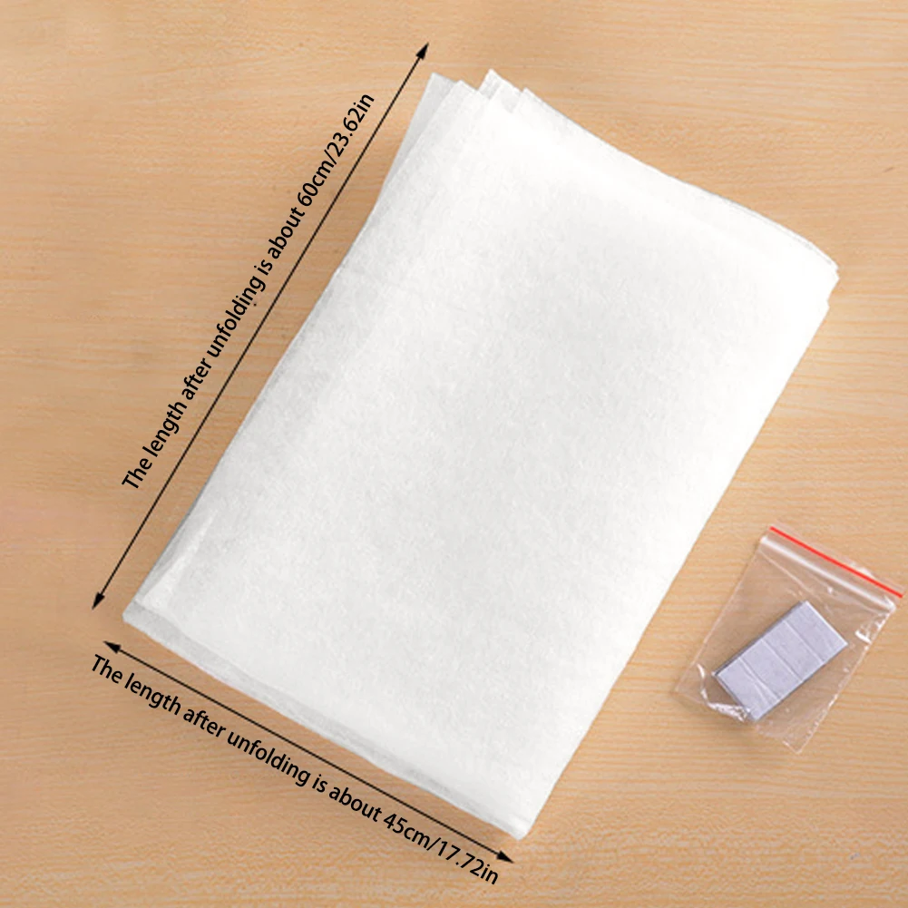 

Non Woven Fabric Paper Anti Oil Fumes Stickers Range Hood Filter Stickers Anti Smoke Cut Filter Absorbing For Kitchen White 6PCS