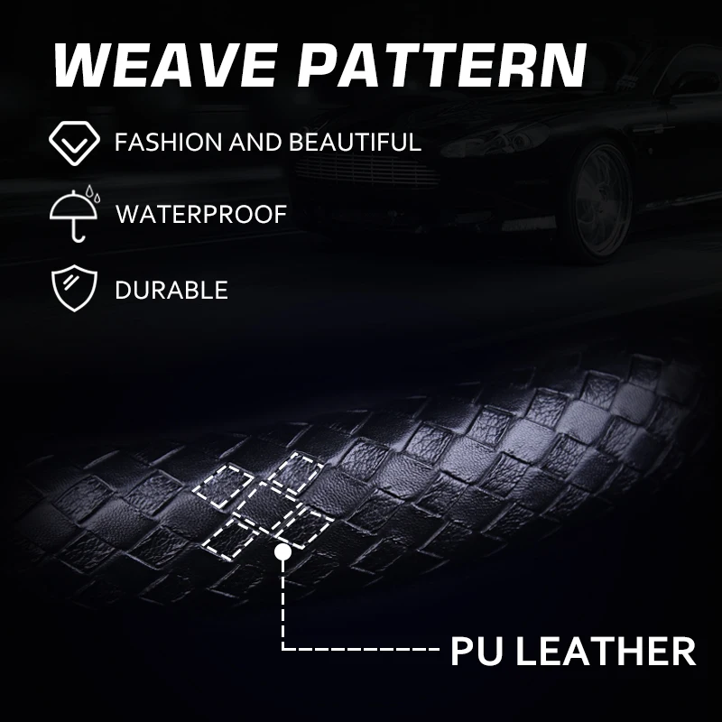 Karcle чехол рулевого колеса автомобиля из искусственной кожи Нескользящая 38 см