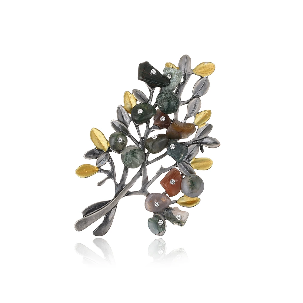 

APSVO Luxurious Enamel Flower Brooches Women Fruits Casual Party Brooch Pins party Gifts Costume Jewelry