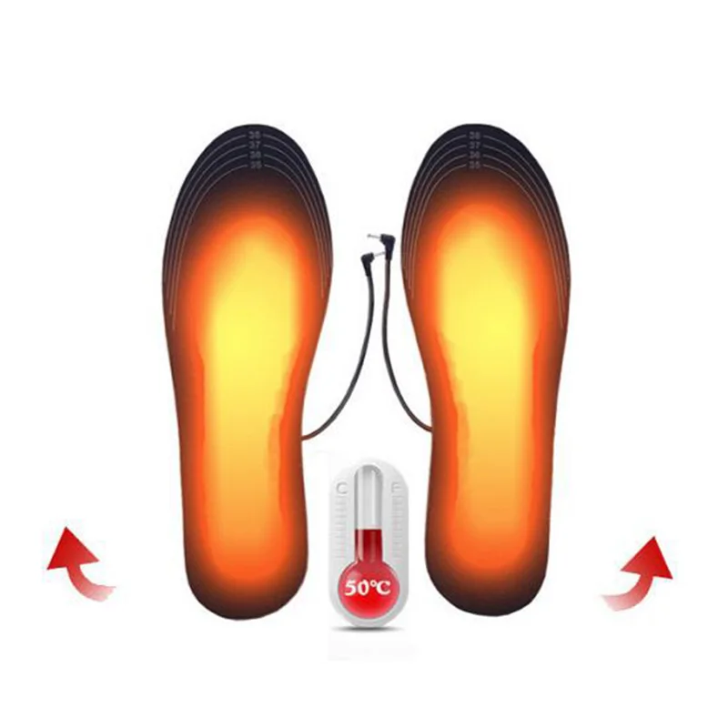 

USB Heated Shoe Insoles Feet Warm Sock Pad Mat Electrically Heating Insoles Washable Warm Thermal Insoles Unisex