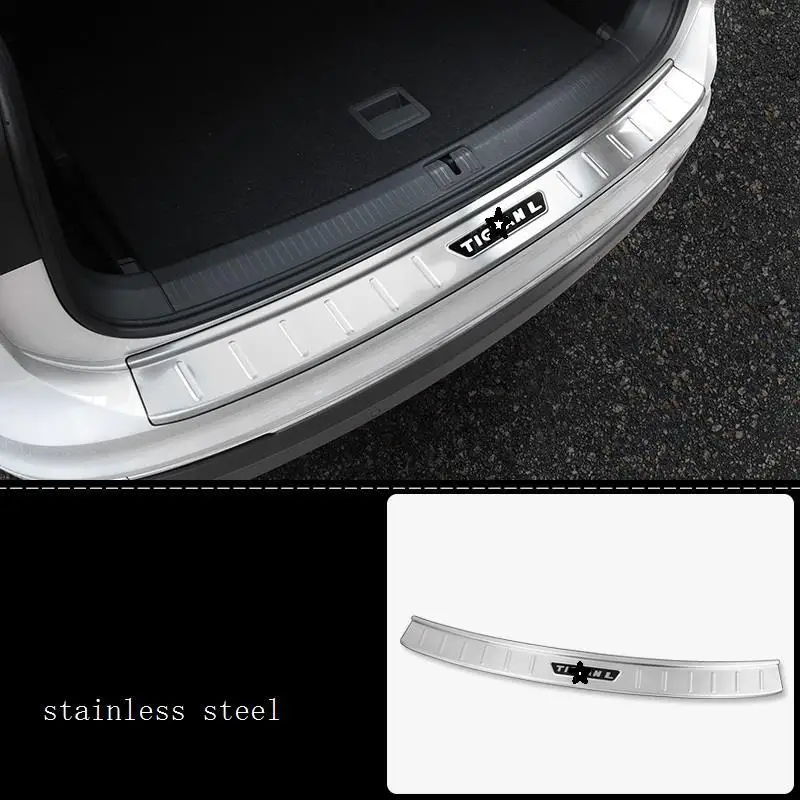 Задняя панель багажника ножная педаль внешний Хромированный Авто декоративный