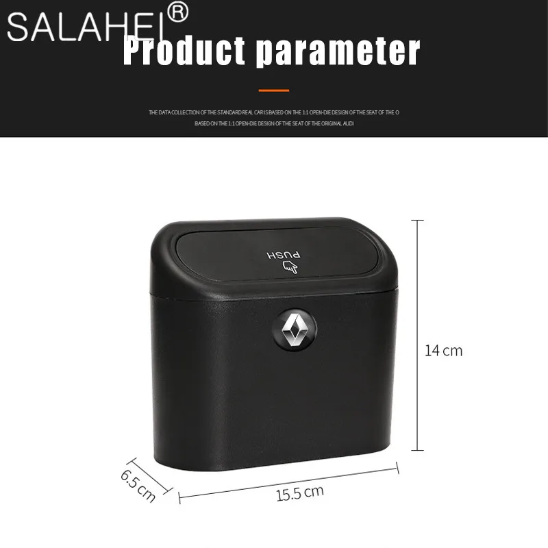 

Car Trash Can Garbage Bin Rubbish Storage Box Car Dustbin For Renault Modus Twingo Clio Scenic Laguna Koleos Duster Captur