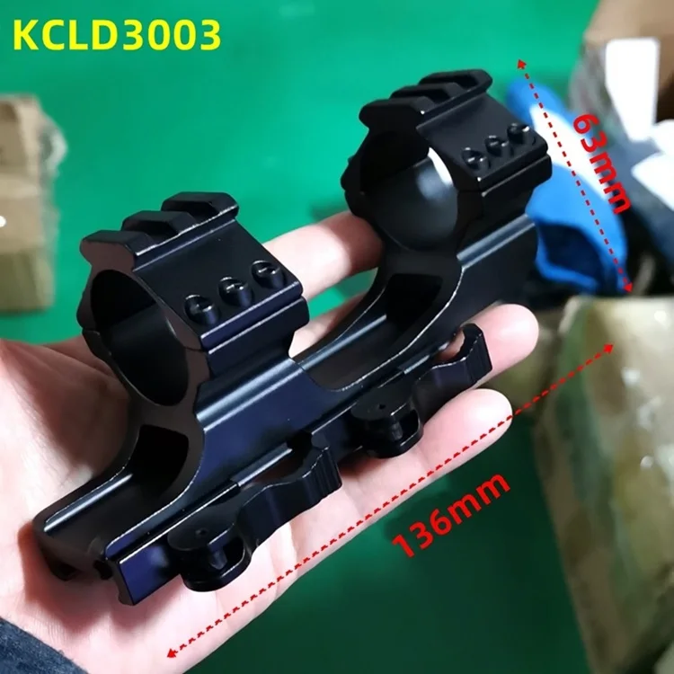 Alonefire Quick Release One Piece Scope Mount 25.4mm/30mm Dual Rings Cantilever Weaver Picatinny QD Bracket For Hunting | Спорт и