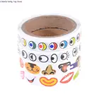 Самоклеящиеся бумажные наклейки для детей, свертываемые в рулон материалы, 1 рулон