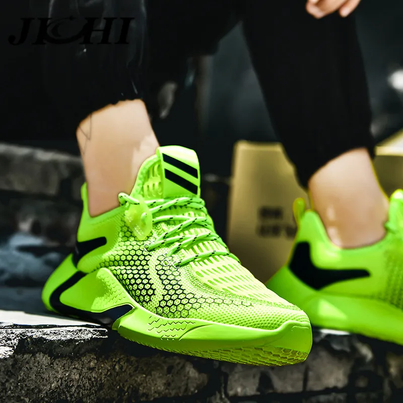 JICHI Comfortable Men's Sneaker Breathable Casual Sneakers for Men Light Lace-Up Shoes Fashion Design Zapatillas Hombre |