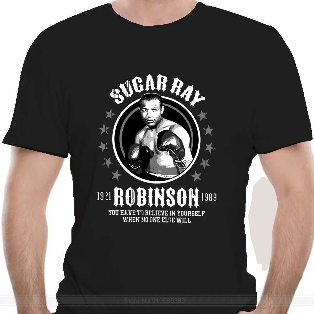 Футболка с изображением сахарного Рэй Робинзона | Мужская одежда