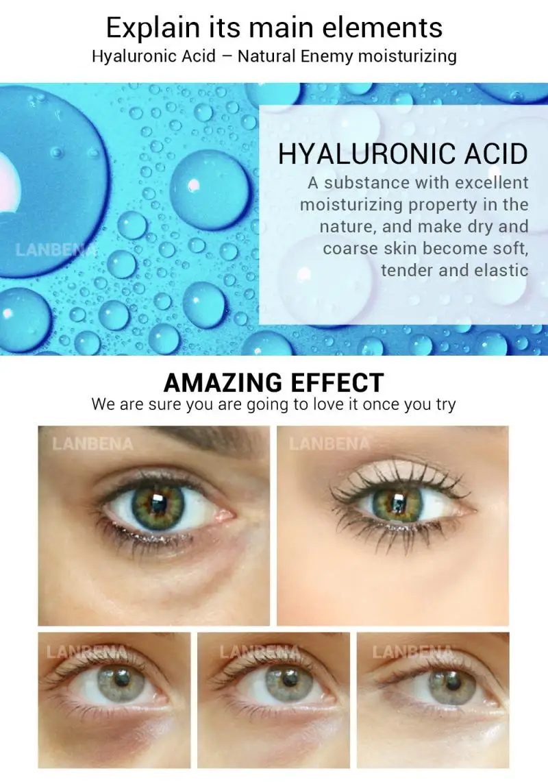 Маски-патчи для глаз с ретинолом гиалуроновой кислотой увлажняющие