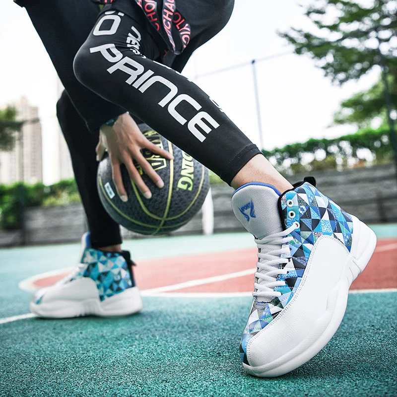 HUMTTO мужские и женские баскетбольные кроссовки с высоким берцем уличные