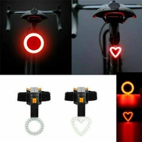bicycle tail light usb rechargeable bicycle rear tail light safety warning light bicycle accessories