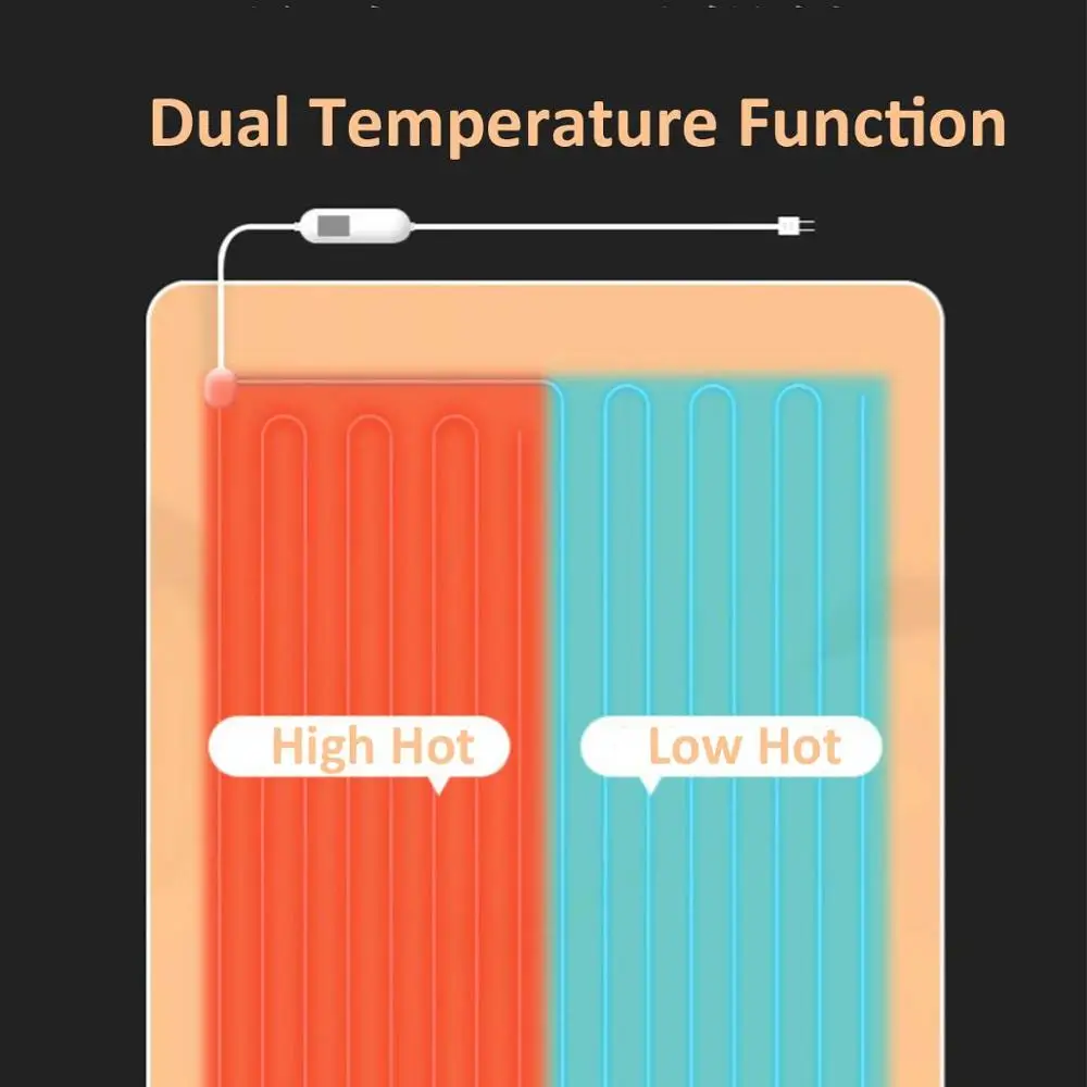 Высококачественное теплое электрическое бархатное одеяло 220 В с подогревом 4