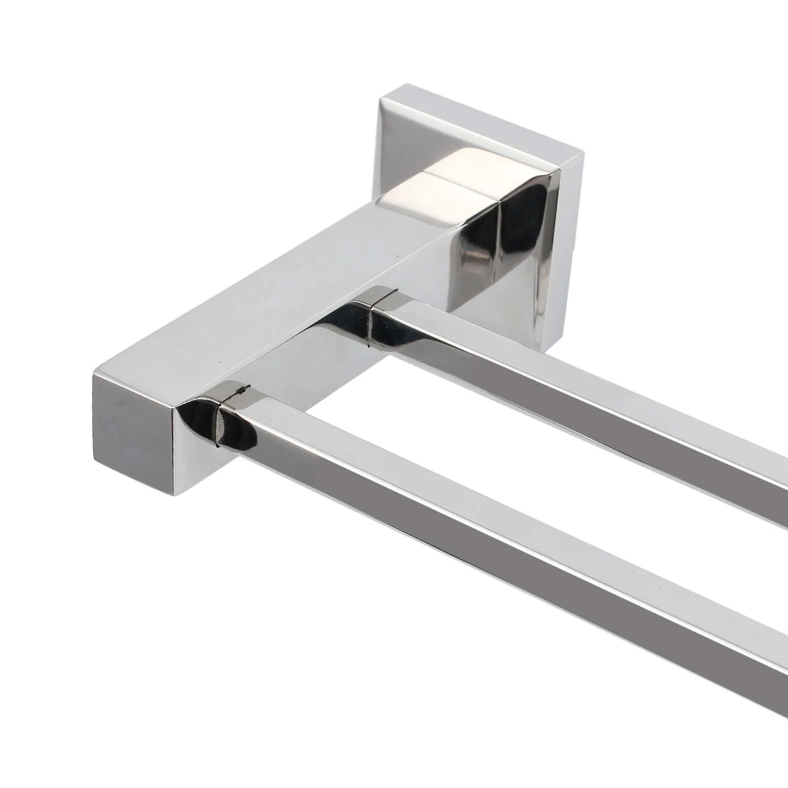 TANiCE Нержавеющая сталь двойной полотенцесушитель для ванной комнаты квадратный 2