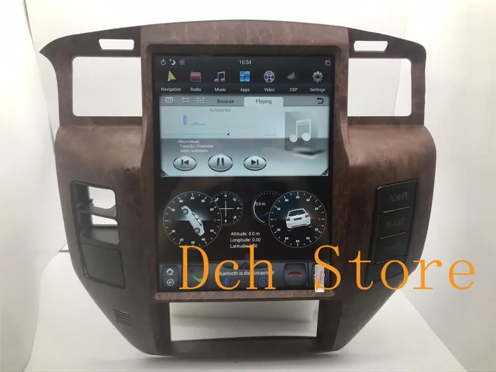 Автомобильный DVD-плеер 12 1 дюйма в стиле tesla Android 11 GPS-навигация для nissan патруль Y61