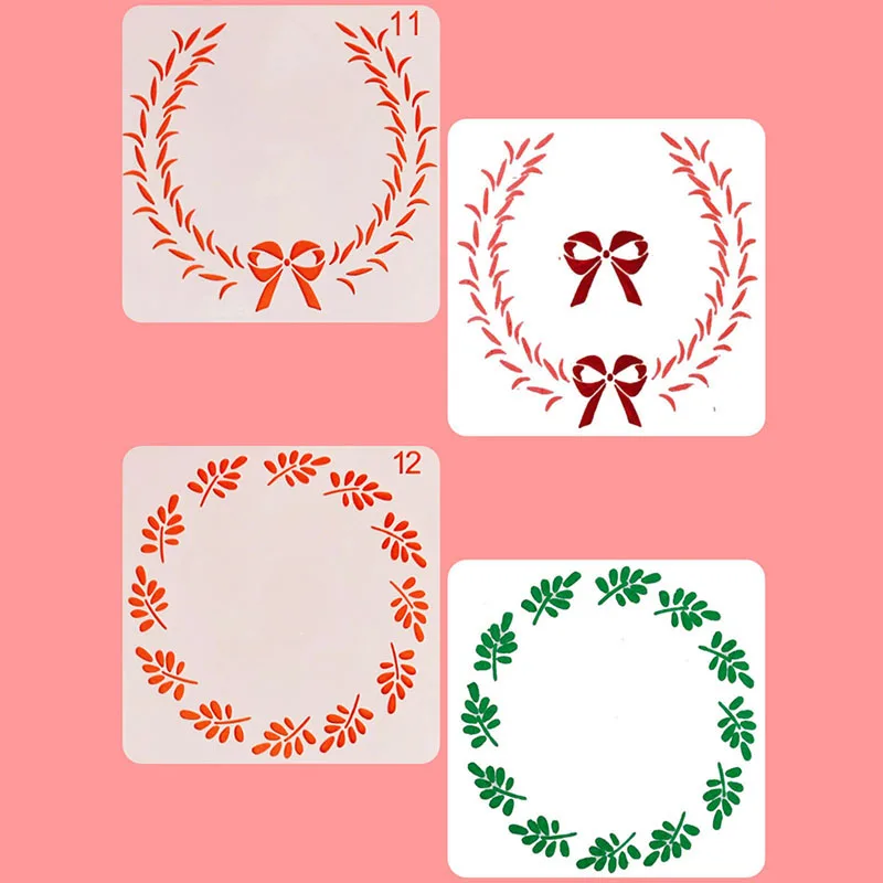 

1pc Four Leaf Clover Flower Stencil DIY Walls Layering Painting Template Decor Scrapbooking Coloring Embossing Supplies Reusable