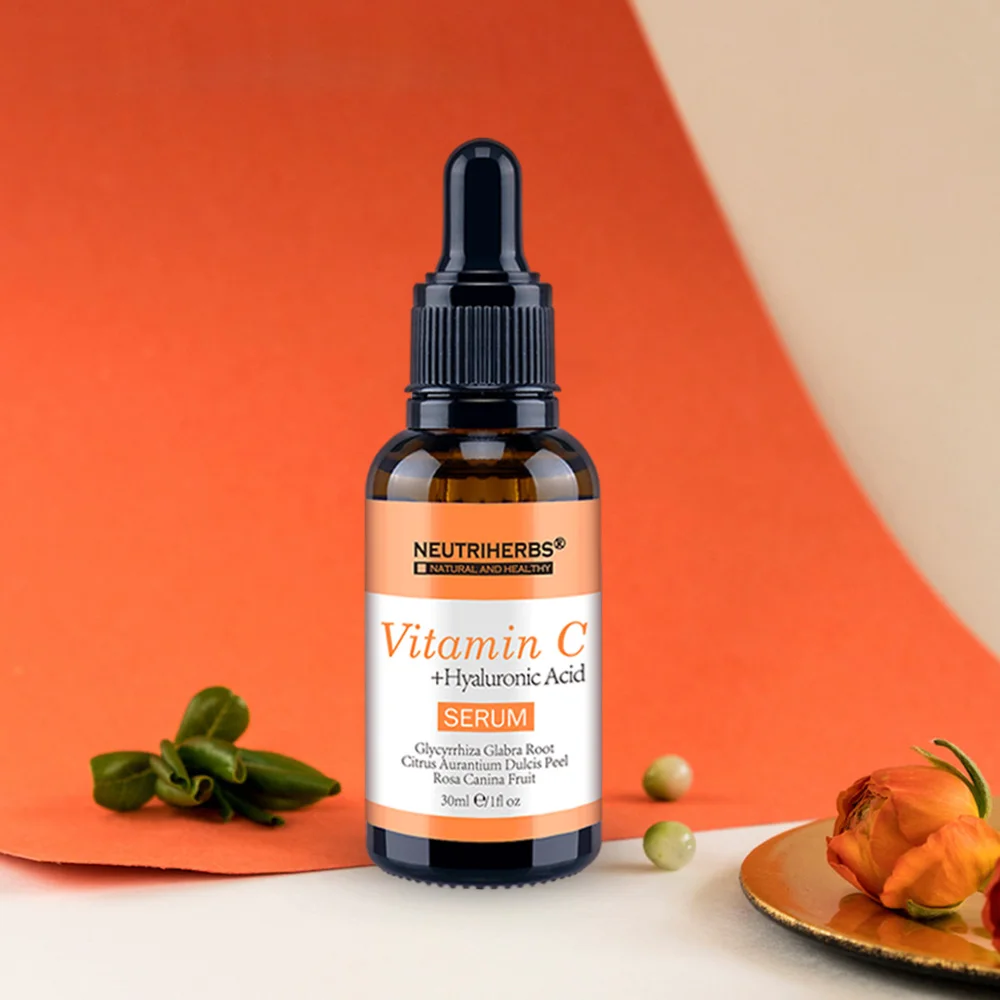 Neutriherbs 20% Сыворотка для лица Витамин С Сыворотка с гиалуроновой кислотой лифтинг отбеливание выцветание солнечные пятна уход за кожей Красота 30 мл