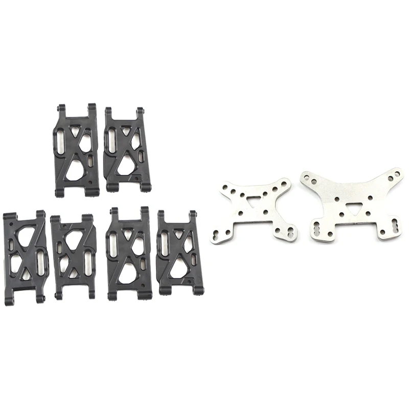 

1 Set Plastic Front/Rear Swing Arm & 1 Set RC Car Spare Parts Front and Rear Shock Absorber Board