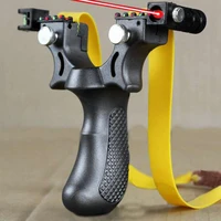 professional outdoor resin laser slingshot laser aiming slingshot resin shooting slingshot catapult flat rubber band