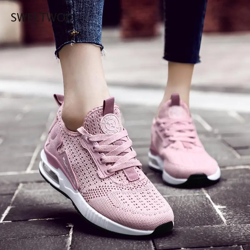 

Women's Super Light Running Shoes Women Air Cuhsion Mesh Breathable Sneakers Jogging Sport Shoes Couple Athletic Shoes Men