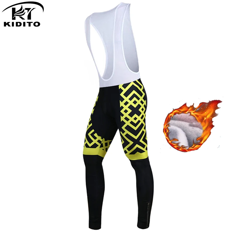 color 16 KIDITOKT велошорты Зимние Тепловые MTB Новые мужские сохраняющие тепло длинные штаны для горного велосипеда Coolmax 3D гелевая подкладка зимние штаны для велоспорта - Цвет: color 16
