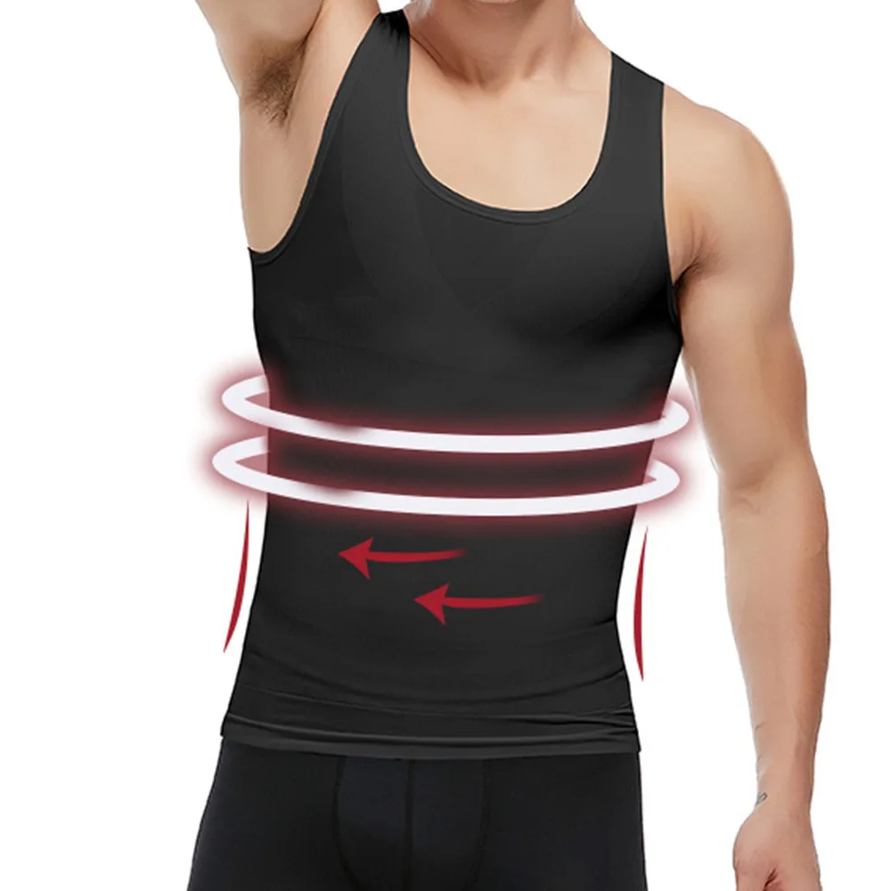 Shapewear Body Slim Underwear Shaper Men Waist Tummy Control Classical Shapewear Slimming Suits Neoprene Sweat Vest Weight Loss