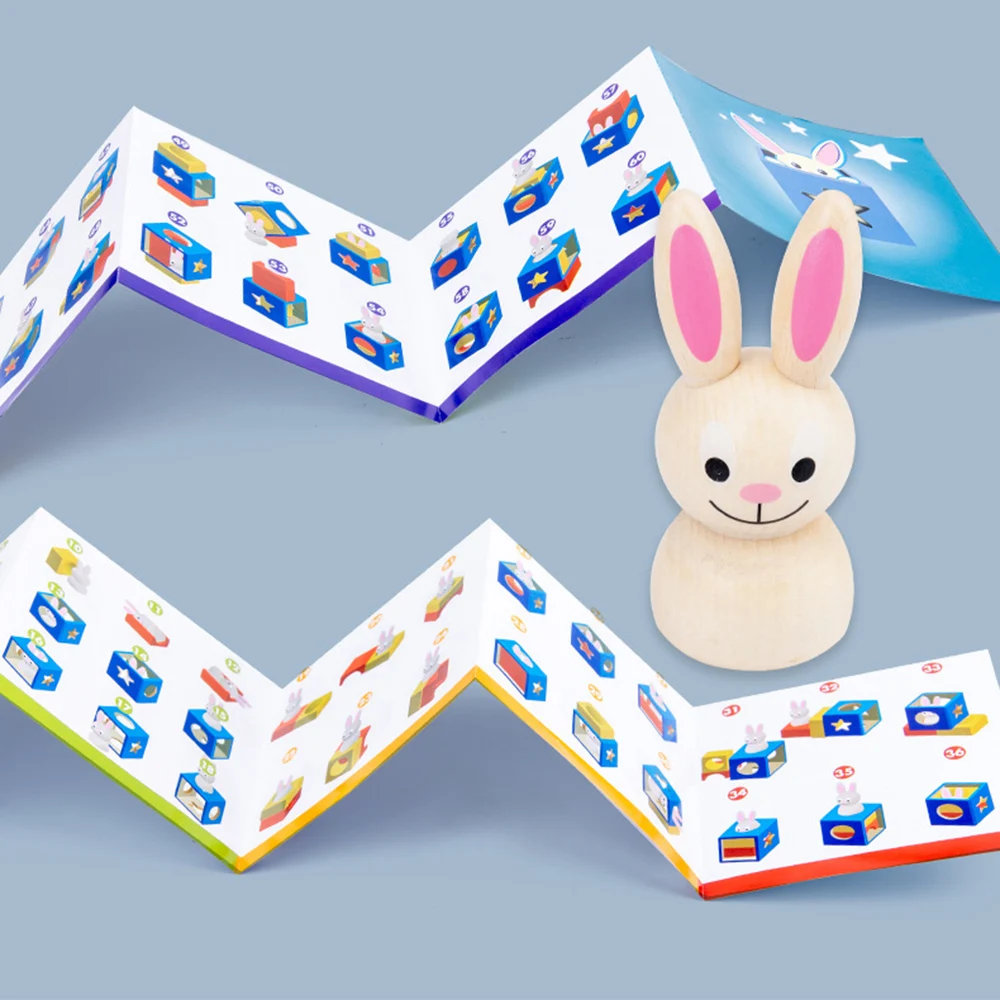 Новый деревянный кролик Волшебная коробка с секретным Кроликом Boo Магическая