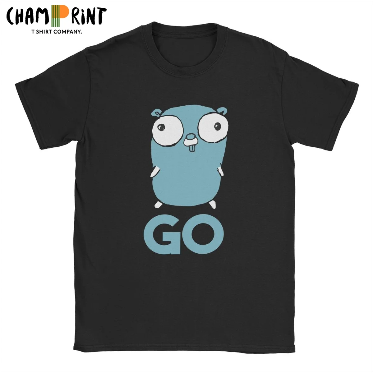 

Men T-Shirts Golang Gopher GO Lang Programming Funny 100% Cotton Tee Shirt Short Sleeve Programmer T Shirts O Neck Clothes