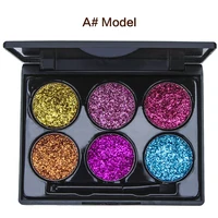 6 colors glitter eyeshadow pallete pigment professional eye makeup palette long lasting makeup eyeshadow palette maquillage