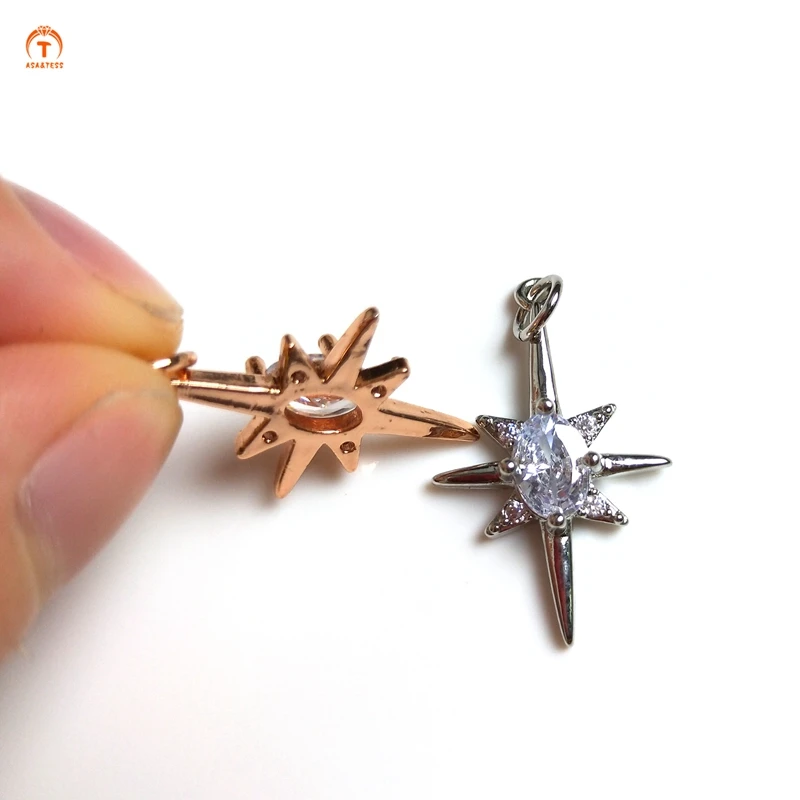 5 шт. подвеска Северная Звезда изящный шест звезда кулон кубический циркон