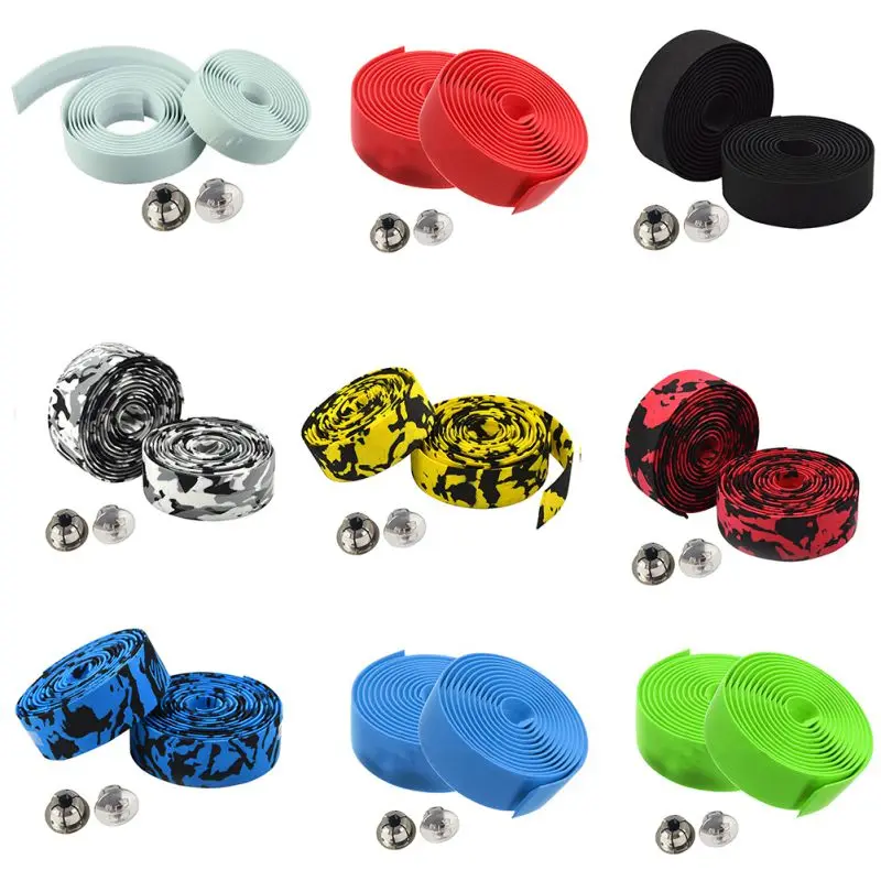 

2pcs Bicycle Handlebar Belt Cycling Handle Belt Bike Cork Handlebar Tape Wrap Sweat Absorbent Bike Wrap