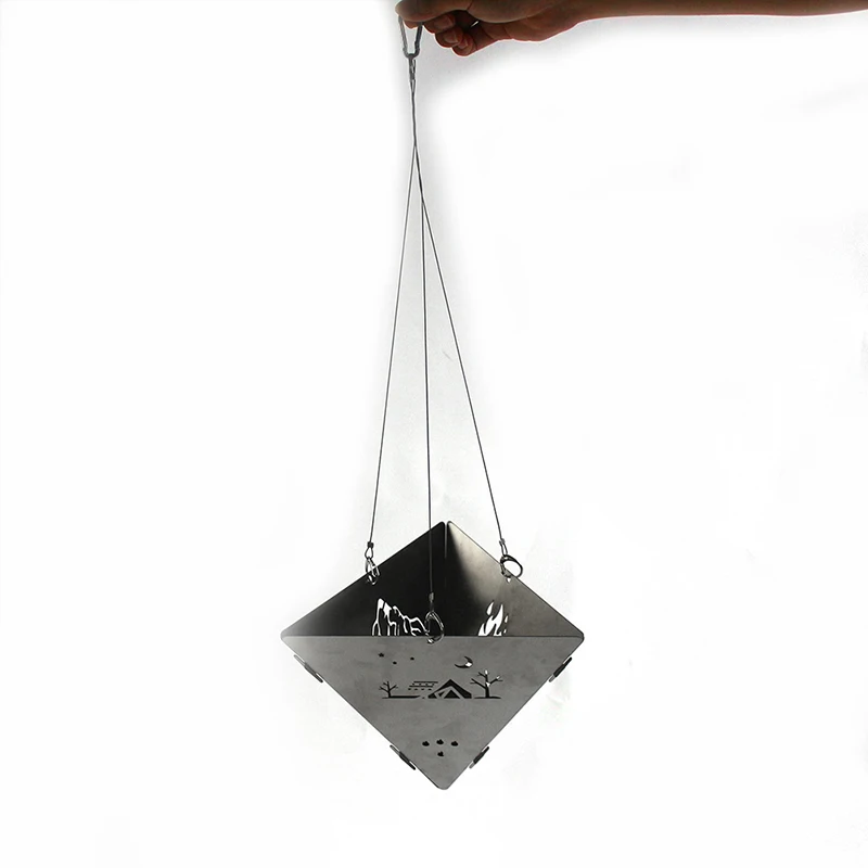 

Portable Stainless Steel Camping Stove with Geometric Shape Durable Lightweight Easy Operation Convenient for Outdoor PSEN999