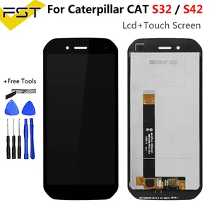 5,5 ''для Caterpillar CAT S32 S42 ЖК-дисплей Дисплей + кодирующий преобразователь сенсорного экрана в сборе для собаки кошки S42 экран ЖК-дисплей Мобильный телефон Аксессуары
