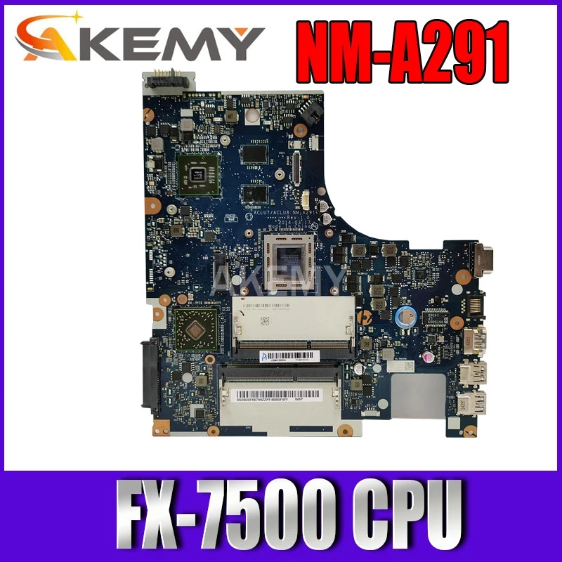 Протестированная материнская плата ACLU7 ACLU8 NM A291 для Lenovo Z50 75 G50 ноутбука ПК FX