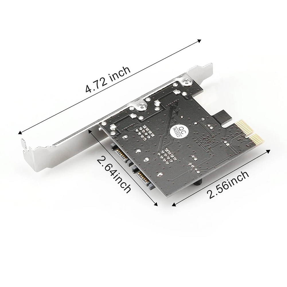Адаптер PCI-E X1 для настольного компьютера переходник PCI-Express Riser 2 порта SATA3