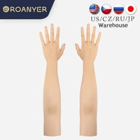 roanyer silicone mens gloves for cosplay costumes crossdresser bodysuit realistic woman hand sleeve female artificial skin