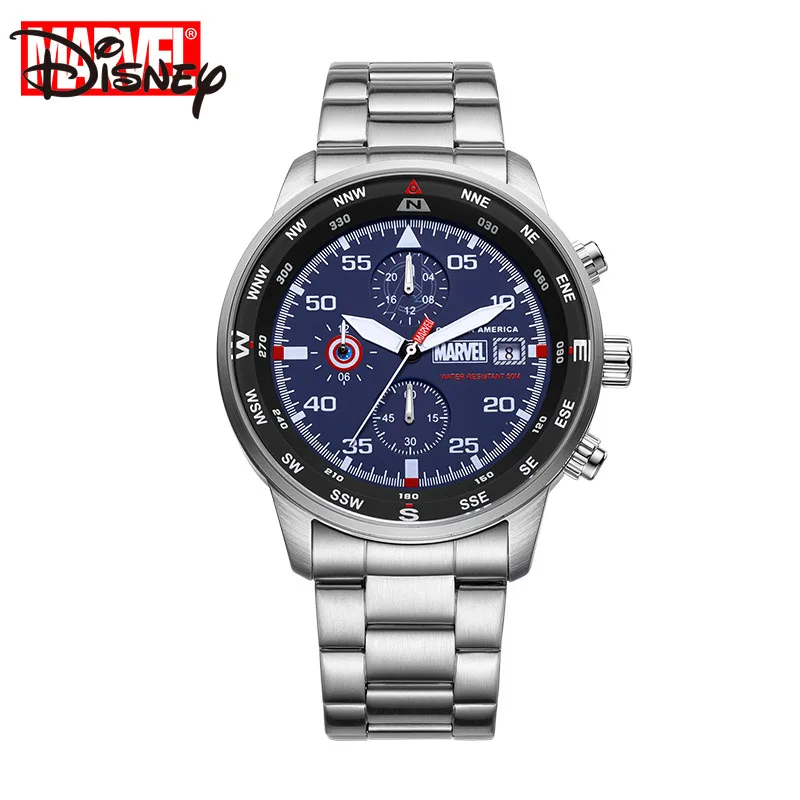 

Мужские кварцевые часы с хронографом и календарем