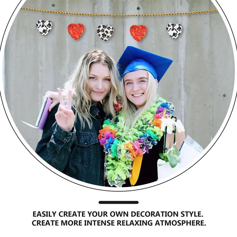 

6pcs Graduation Themed Love Pendants Cloth Graduation Scene Party Ornaments