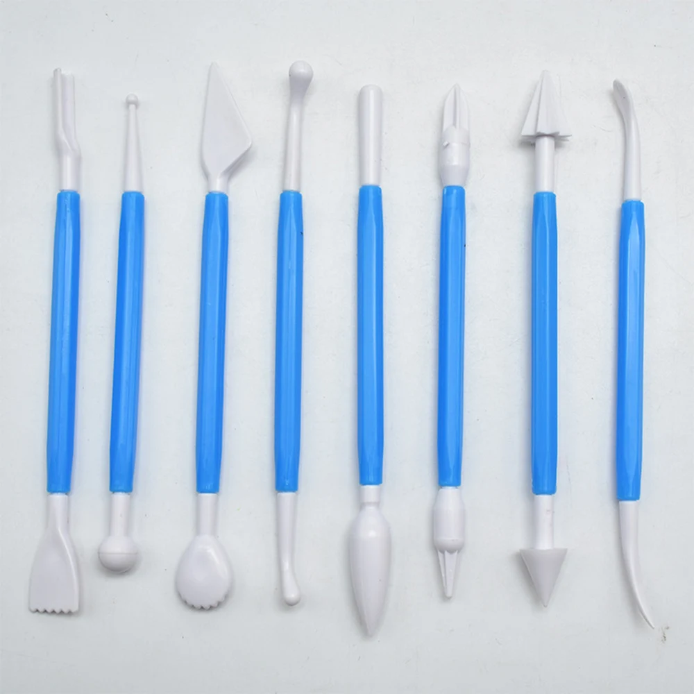 8 шт. розовая скульптура двойной сахар моделирование резак гладкая Полимерная