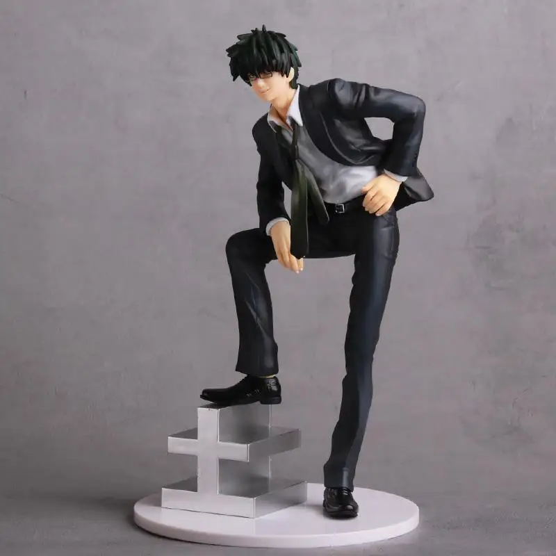

21CM Japan Anime GINTAMA Hijikata Toushirou Suit Glasses Ver. Action Figure PVC Collectible Toys Statue Doll GEM Gintama figures