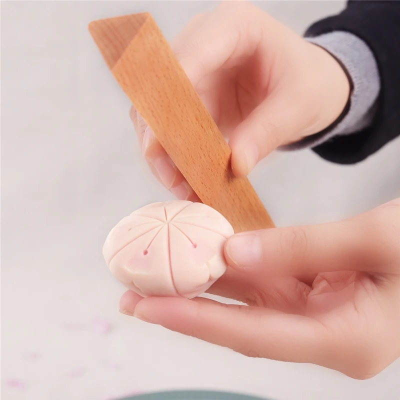 Varilla triangular b&aacute;sica para pr&aacute;ctica de cortar frutas, molde de palo japon&eacute;s wagashi-0
