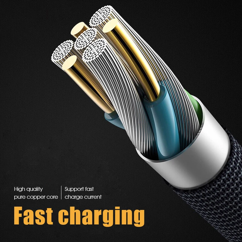 Кабель Micro USB 3A для быстрой зарядки Samsung Galaxy S7 S6 J7 Edge Note 5 телефонный кабель передачи